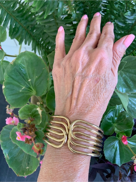 Unknown Jewelry - Gold Openwork Multi-Band Cuff Bracelet - Women's Jewelry